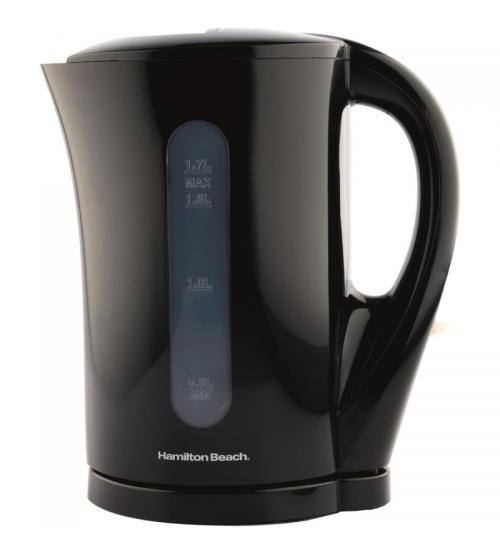 Hamilton Beach HB1107B Essential 1.7L Plastic Kettle - Black